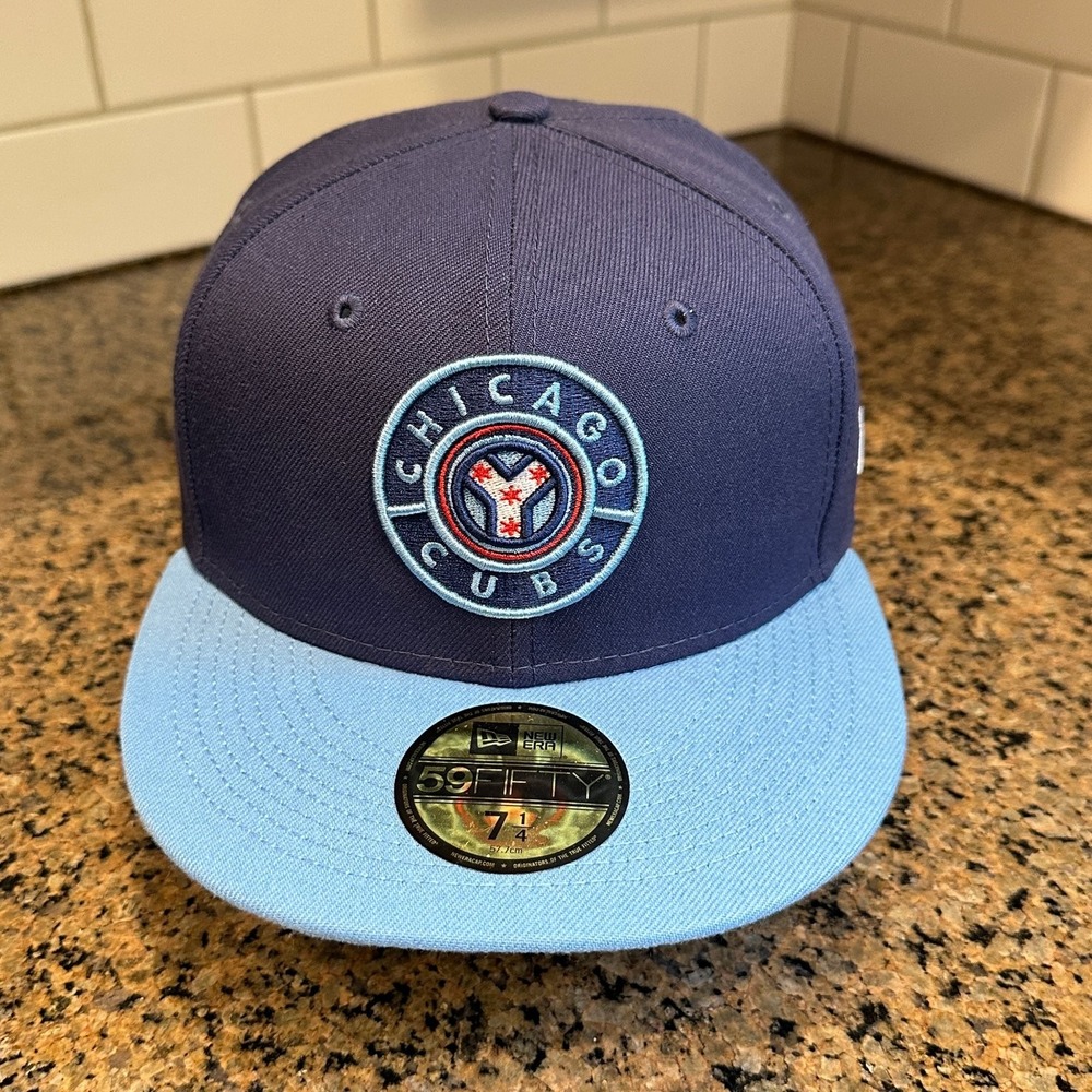 Chicago Cubs New Era 59FIFTY Fitted Hat 7 1/4 City Connect Navy Blue New